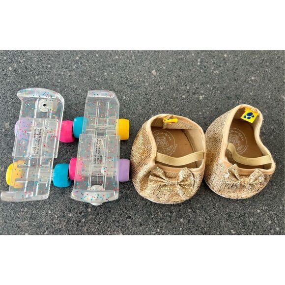 BUILD A BEAR Roller Skates & golden Shoes bundle - Picture 13 of 14